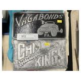 (2) Automotive Club Aluminum License Plates