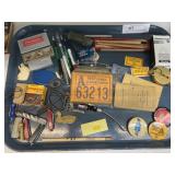 Pocket Knives, Compasses, Buttons & Collectibles