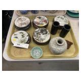Oriental Porcelain Stands with Vase