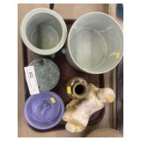 Decorative Pottery with Oriental Figurines