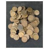 Unsorted Wheat Back Pennies