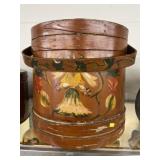 Large Paint Decorated Firkin