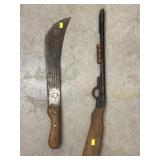 Machete with Toy Gun