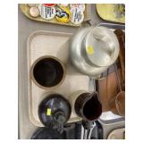 Aluminum Creamer Can with Stoneware