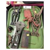 Cast Iron Boot Jacks with Still Bank