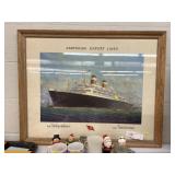 Framed Cruise Ship Print