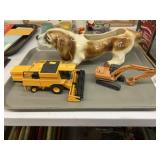 Dog Form Planter, Diecast Toys