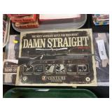 Tin Firearms Sign with Vinyl Banners
