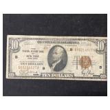 New York $10 Bank Note