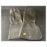 Vintage Hanover Leather Motorcycle Gloves