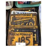 Vintage License Plates