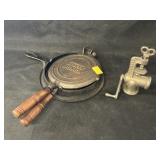 Miniature Waffle Maker and Meat Grinder