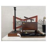 Shoe Lathe with Shoeshine Box