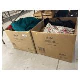 (2) Boxes of Handbags and Vintage Clothing