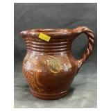 Ned Foltz Redware Pitcher