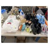 Modern Women's Shoes and Christmas Collectibles