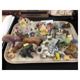 Porcelain Miniature Flower Arrangements, etc.