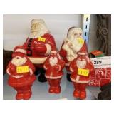 Vintage Santa Ornaments and Figurines
