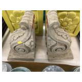 (2) Heavy Composition Shelf Supports