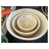 (3) Banded Mixing Bowls