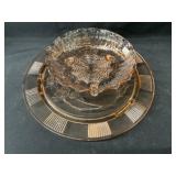 Depression Glass with Jensen Vase