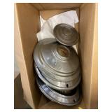(4) Vintage Hubcaps