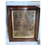 1809 Framed Needlepoint
