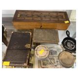 Advertising Frying Pans, Bibles, Storage Box