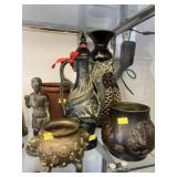 Oriental Metalwares with Contemporary Pottery