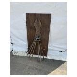 Empire Vintage Clothes Dryer Mounted on Board