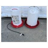2-Plastic Chicken Waterers