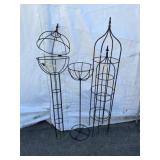 4-Heavy Duty Wire Plant Holders & Trellis