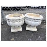Pair of Concrete Planters