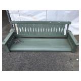 Wooden Slatted Seat Hanging Porch Swing
