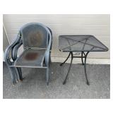 7-Pc Patio Set w/ Square Table