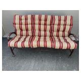 Outdoor Metal Bench w/ Cushions