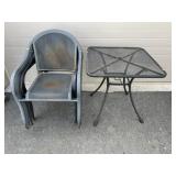7-Pc Metal Patio Set Table & 6-Chairs