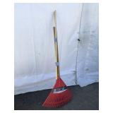 3-Garden Tools Including 2-Leaf Rakes and Scraper