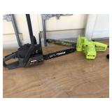 Craftsman Gas Chainsaw and Poulan Chainsaw