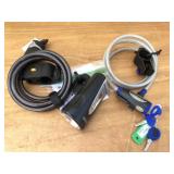 2-Bicycle Locks w/ Keys