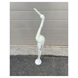 Metal Egret Garden Statue
