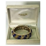 14K Lapis and Diamond Bracelet