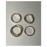 (4) 14K Bands