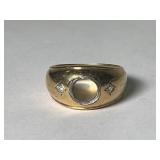 14K Men's Ring- Missing Center Stone