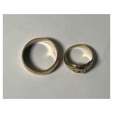 (2) 14K Rings