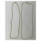 (2) 14K Necklaces