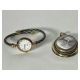 835 Silver Cameo Pendant & Kolber Quartz Watch
