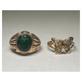 (2) 10K Rings