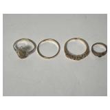 (4) 10K Rings