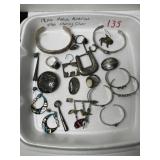 (18) Pcs. of Native American Style Sterling